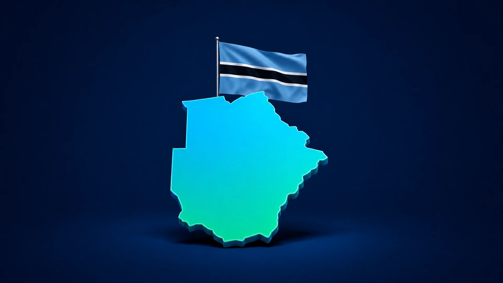Carte illustrée Advanced SIM pour Botswana